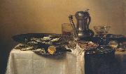 Willem Claesz Heda Nature morte aux pieces d etain oil